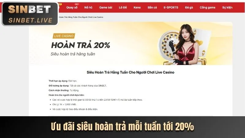 Chương trình hoàn trả thể thao hàng ngày tại hh888vi win